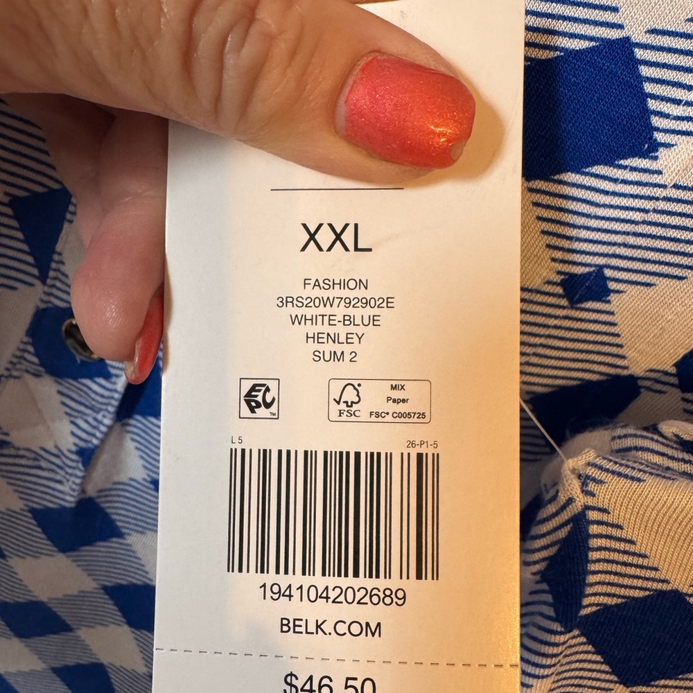 NWT  KIM ROGERS  SUMMER TOP   2X PLUS     #CL4 - Picture 10 of 10